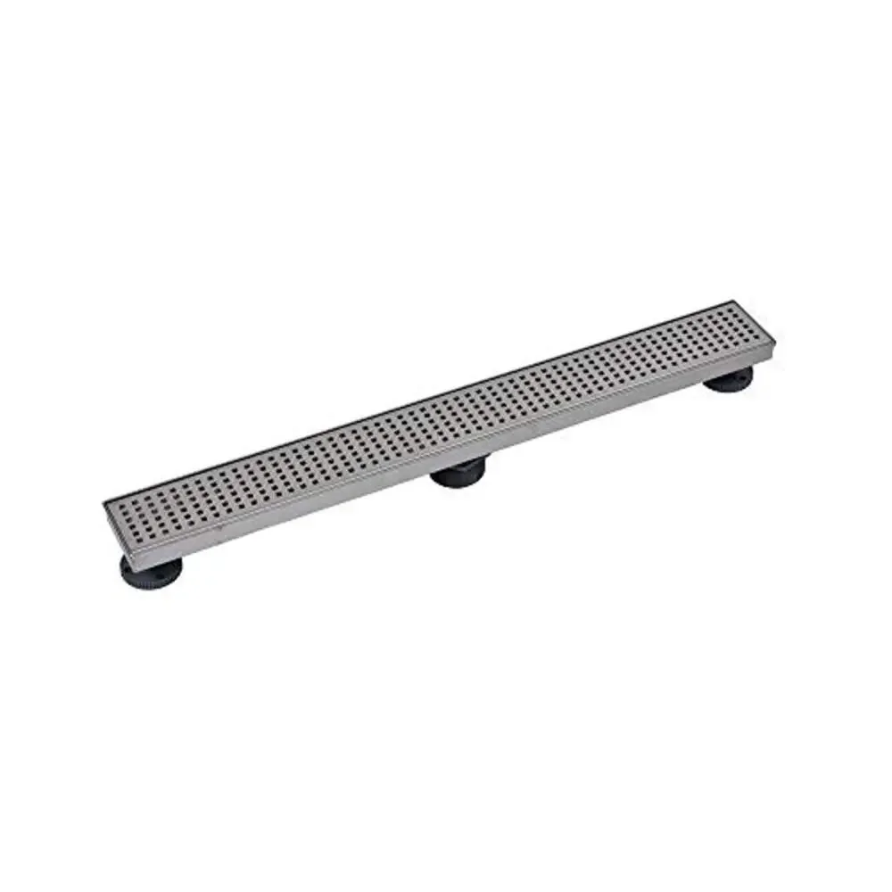 Designline 28 in. Stainless Steel Shower Linear Drain Square Grate